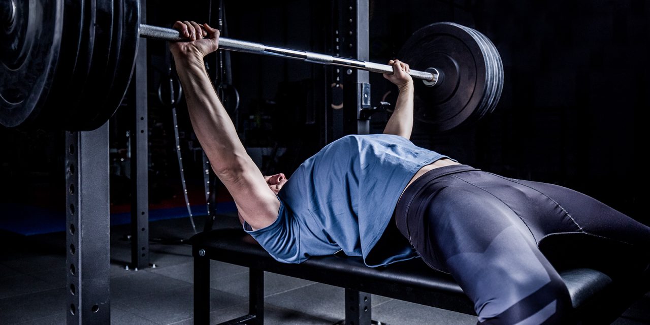 What should be the width of the bench press?